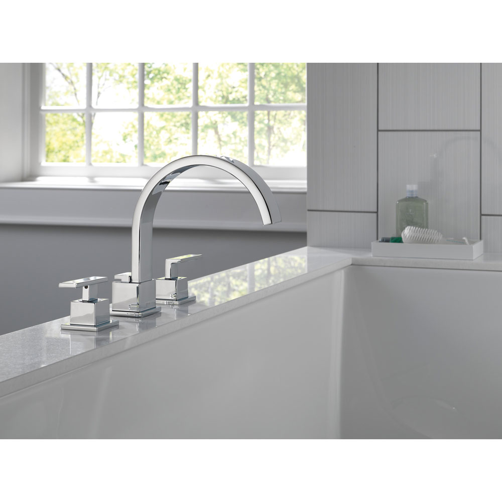 Faucetlist's tweet photo. Inspired by the slim lines and graceful arc of a ribbon, the Vero Collection adds an upscale feel to a minimalist bathroom design. Check out our Complete Guide to the Delta Vero Collection to learn more and even watch a few videos! https://t.co/3O8h93sBeT https://t.co/zasMjyc7B2