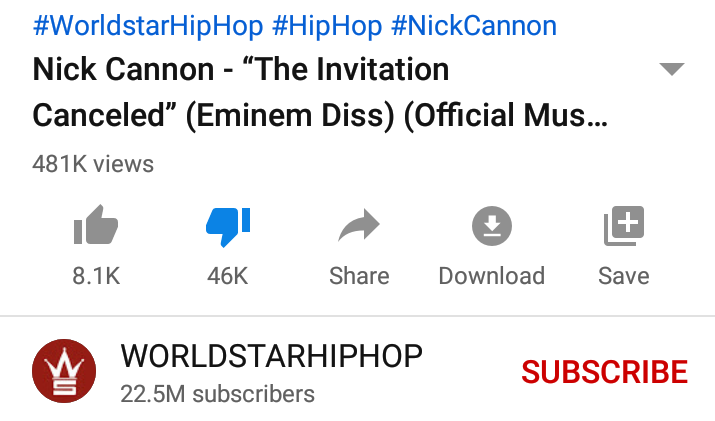 SDTGOP's tweet photo. @NickCannon Couldn't even spell cancelled right... I guess you kept that L for yourself.. Lololol... And look at those dislikes though @HitmanHolla at some point you got to tell your boy he took an L. https://t.co/QWqTikurBF