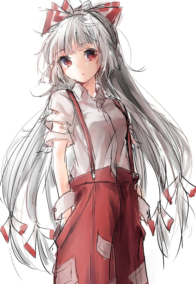 CPUDreamCast's tweet image. I might consider musing Mokou.  

She's cute.
Badass.
Has a nice temper.
Cool theme.

Who wouldn't like Mokou!?)