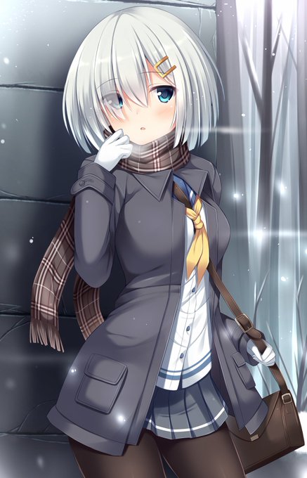 マフラー女子のtwitterイラスト検索結果