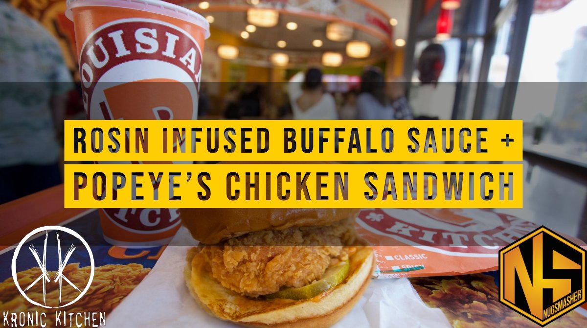 Nugsmasher's tweet photo. Visit: https://t.co/VRrgSGg3Yg and see #rosin #infused #buffalosauce #recipe to make the #popeyes #chickensandwich even better than it already is. #KronicKitchen #NugSmasher #rosinedibles #stonerfood #cannabiscuisine #THCmeal #delicious #easyrecipe https://t.co/U2jZ255NfY