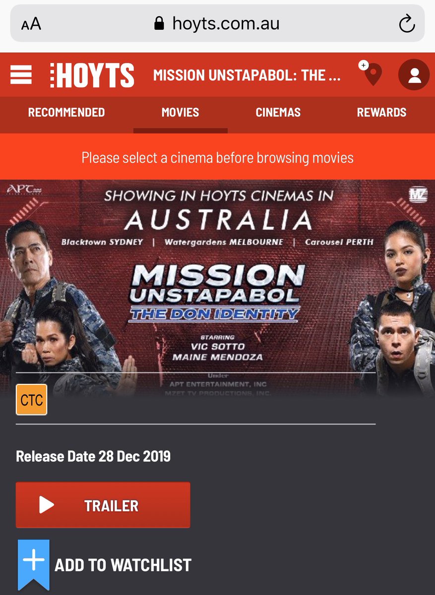 IsaInOz's tweet photo. AUSTRALIA Buy your Tickets now at https://t.co/8YdXGF4457 or at the box office MISSION UNSTAPABOL The Don Identity Have a good laugh this Christmas Also screening in the USA @mainedcm @macmendoza75 @EatBulaga @MBUycoco @menggalurks @JAJSiwon @etalent_intl @jowapaofc #MaineMendoza https://t.co/rwhkkQrwNC