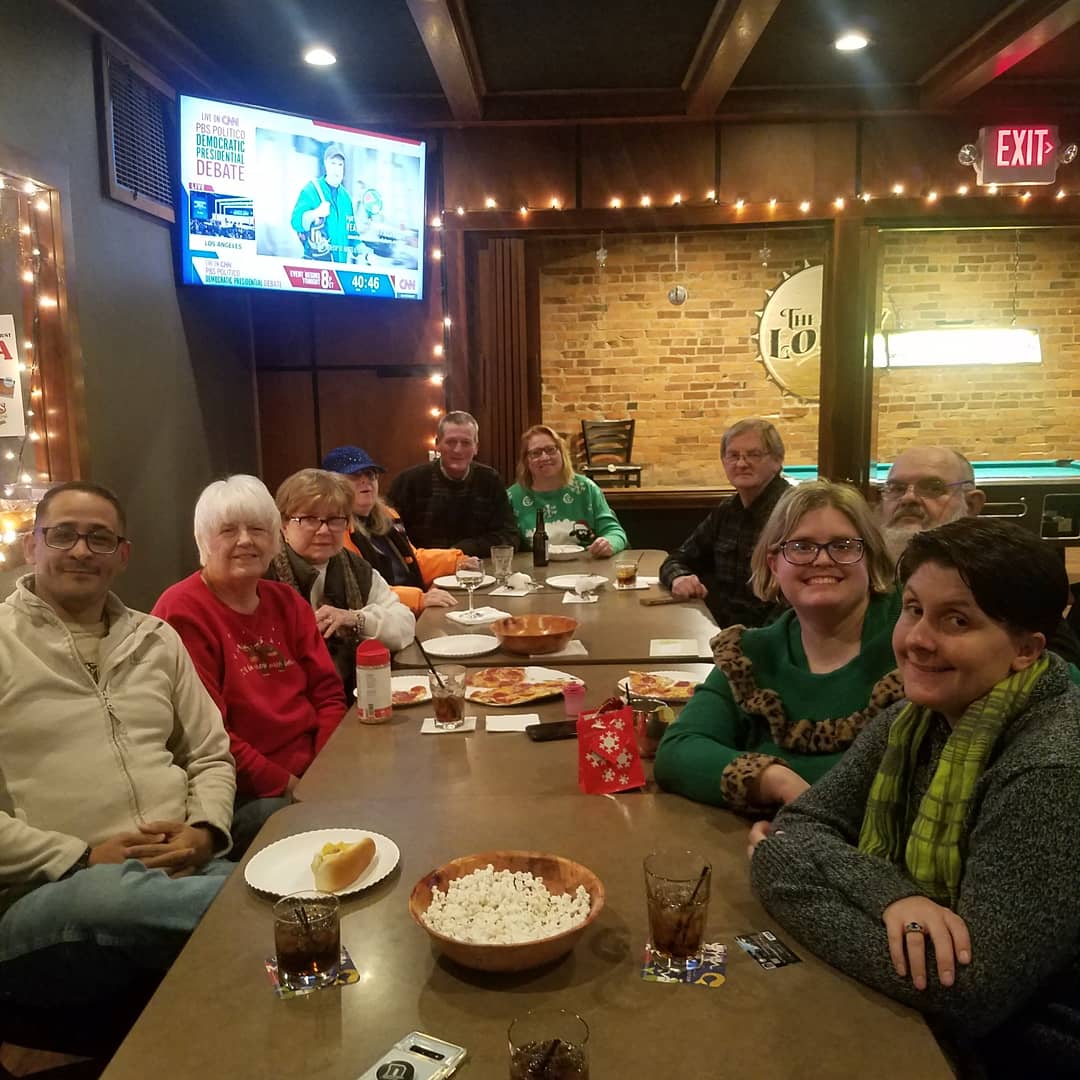 UnionIowaDems's tweet photo. Holiday/debate watch party https://t.co/RtprWTEk3f