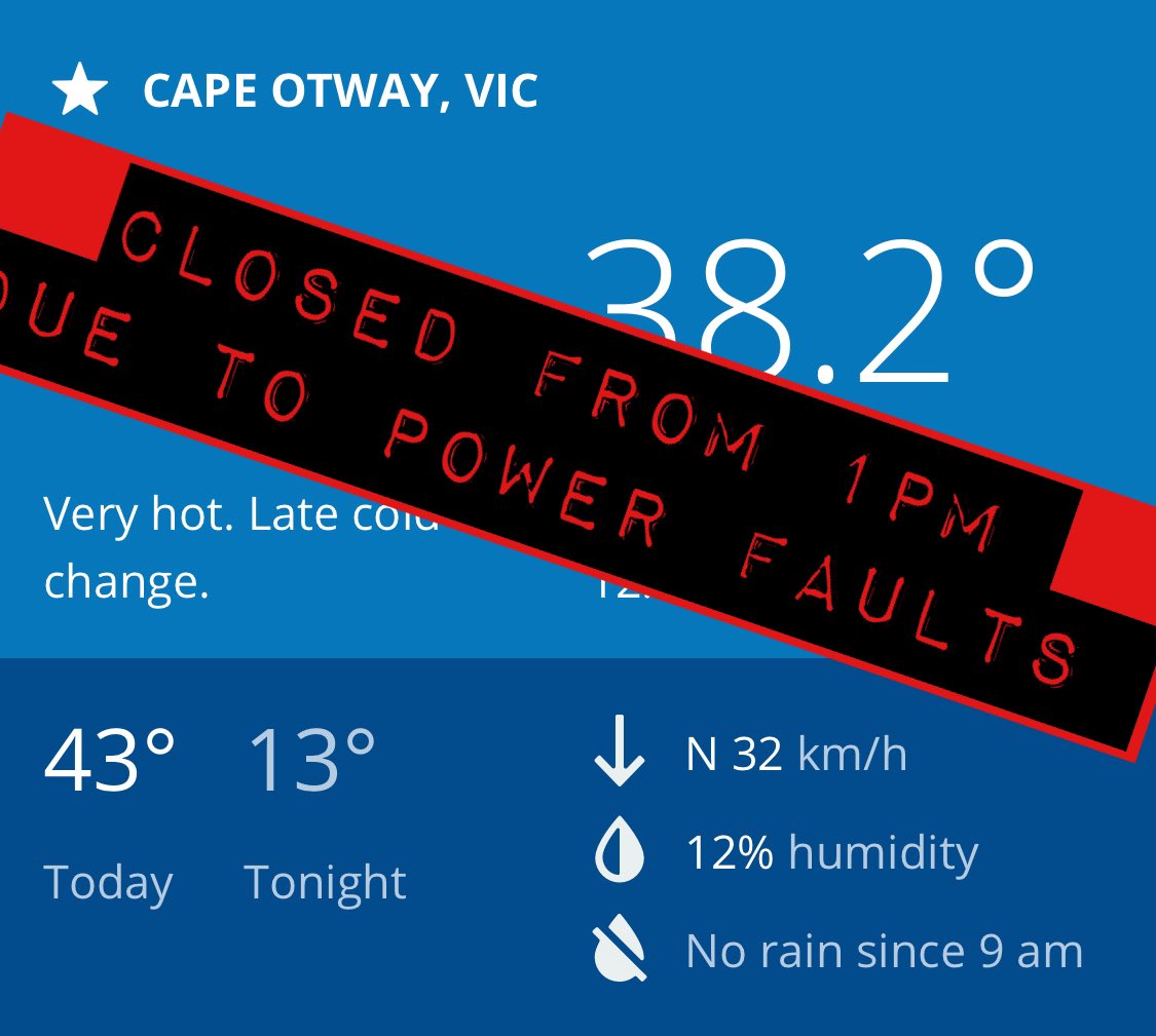 The Lighthouse will be closed from 1pm for the remainder of the day. This is due to extreme heat conditions and continual power outages. We apologise for any inconvenience. 
Re-open 9am tomorrow