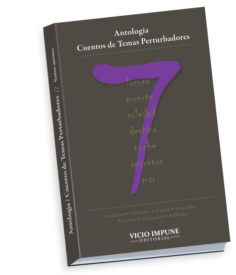 VImpune's tweet photo. Vicio Impune ha publicado esta antología de temas perturbadores. Les invito a conocerla. 7 autores. 7 temáticas inquietantes. Paridad: 5 mujeres y solo 2 hombres https://t.co/1equq1X1V2
