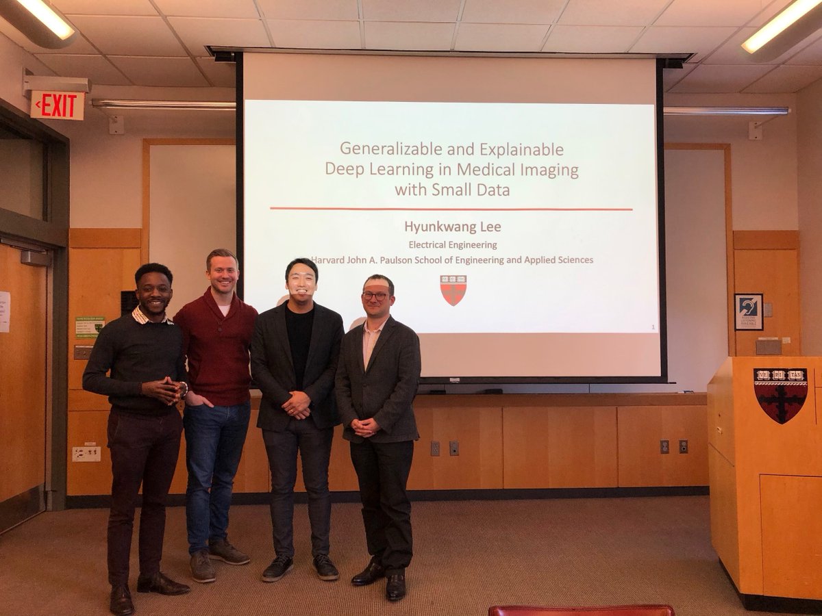 hyunkwang_lee's tweet photo. Successfully defended my PhD dissertation today. Wouldn't have been possible without the support of my wife, family, friends, my dissertation committee (David Parkes, Demba Ba, @AndrewLBeam)and all the collaborators. Thank you all! https://t.co/MGkDuiXUx3