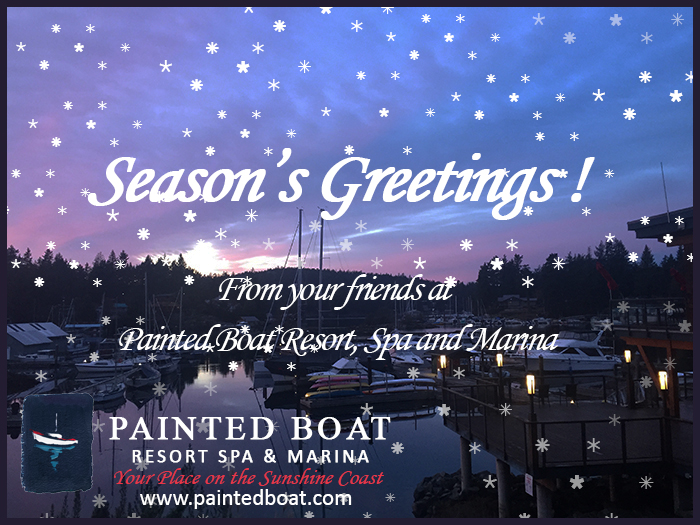 Seasons Greetings from Painted Boat Resort, Spa and Marina.