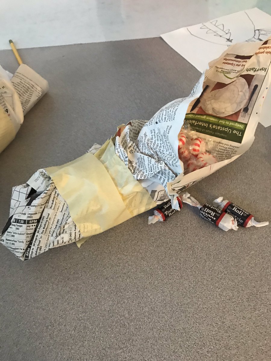 MrsplowdenP's tweet photo. Midday we traveled to Iceland and learned about the Yule Lads who put presents in childrens’ shoes. The students created a shoe out of newspaper that could actually be walked in!  If they were successful, I filed their shoes with treats! @pvespride @nhughes8799 #pvespride https://t.co/CDFUB9WOUy