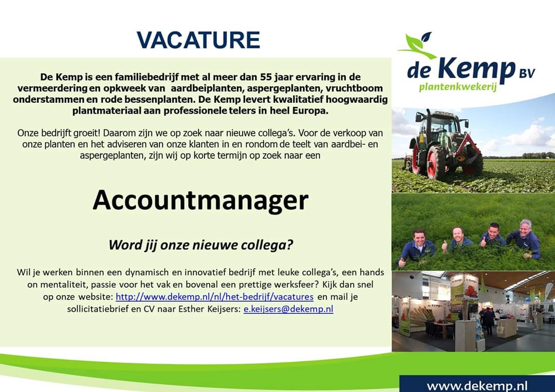 Wij zoeken een accountmanager! Ben jij degene die we zoeken of ken je iemand waar deze job bij zou passen reageer dan snel! Retweeten wordt op prijs gesteld! 👍
