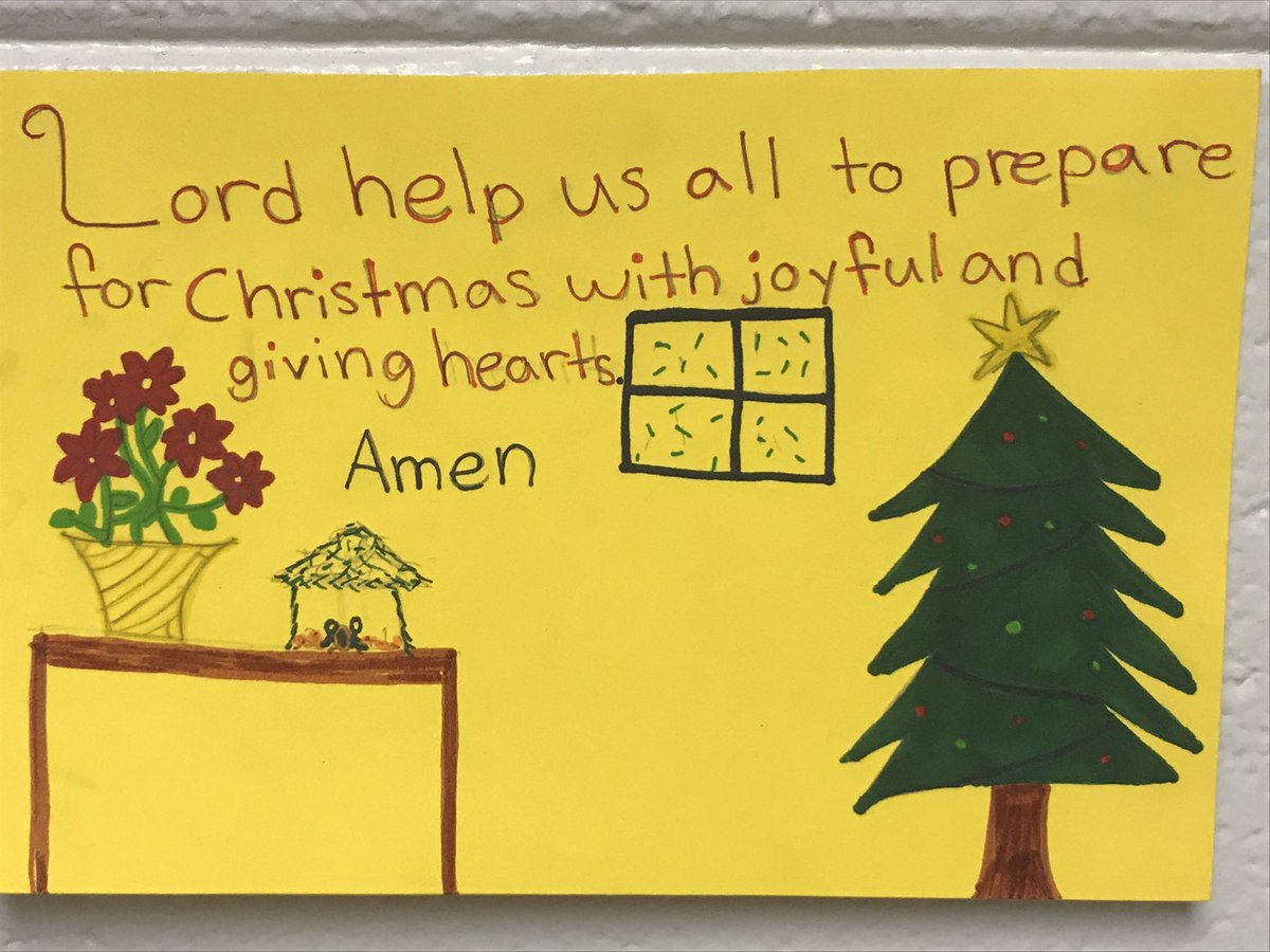 StMarkECSD's tweet photo. So many wonderful prayers created by our students. #ecsdfaithinspires #thinkwriteroar #ibelieveincatholiced https://t.co/gQPxMEIlWO