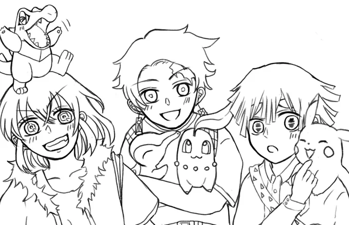 @HYb_ii89 おはぎぃこれなんだけど…!!良かったら時間有り余ってる時にぬってやってぇ…(ポケ知らなかったらごめん笑 