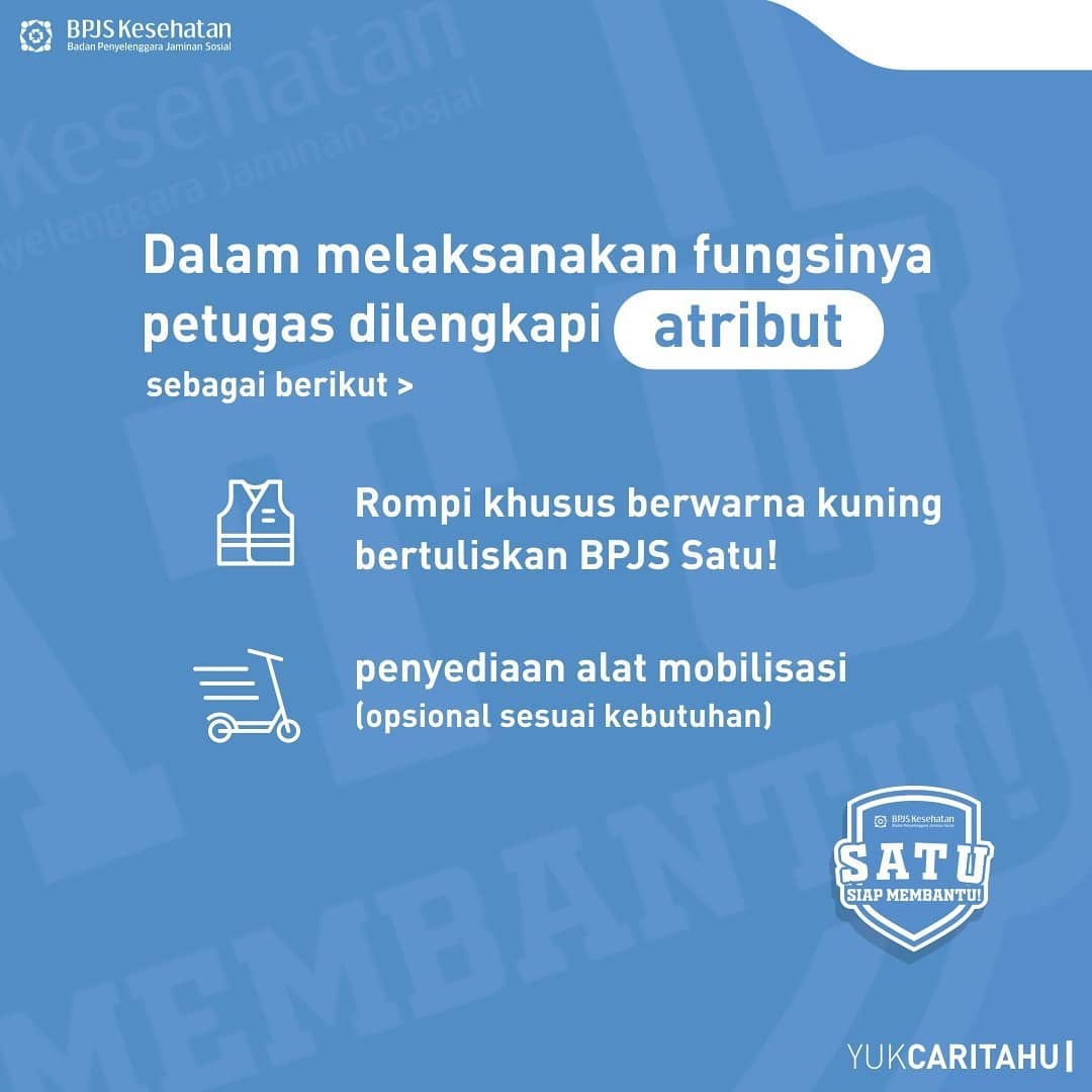 BPJSKesehatanRI's tweet photo. Apa aja sih atribut yang digunakan oleh petugas BPJS Satu! ?

Yuk, kamu simak infografis ini ya~

#BPJSSatu
#BPJSKesehatanRI https://t.co/XqmNPpsQU4