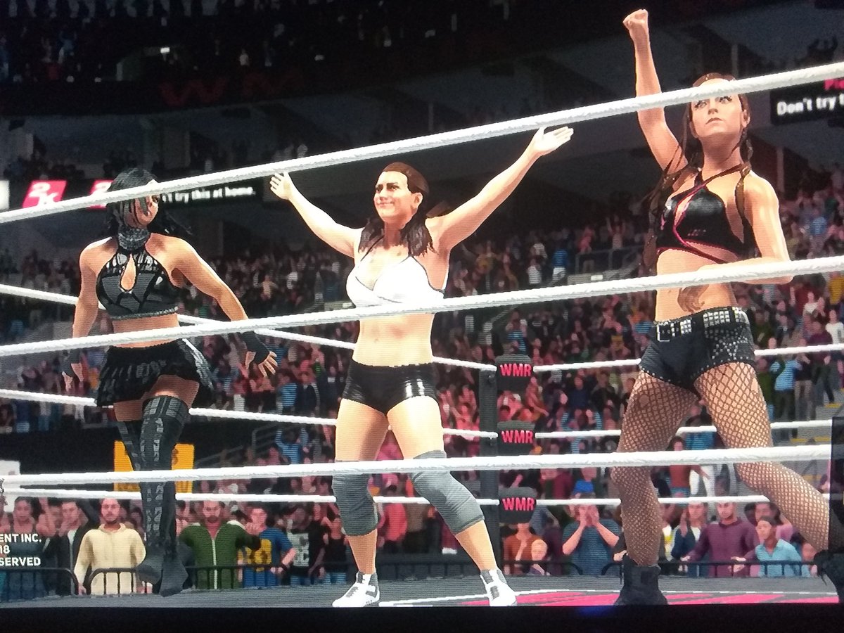 THEWMRWRESTLING's tweet photo. These 3 women Kelly Klein Erica Jerica &amp; Johna are successful as partners tonight on #WmrFatality as they defeated Trish Lita &amp; Sable but at #WmrShowcase 3 they won't be partners as it will be a triple threat for the Wmr Women's Championship ! https://t.co/txm513lmT6