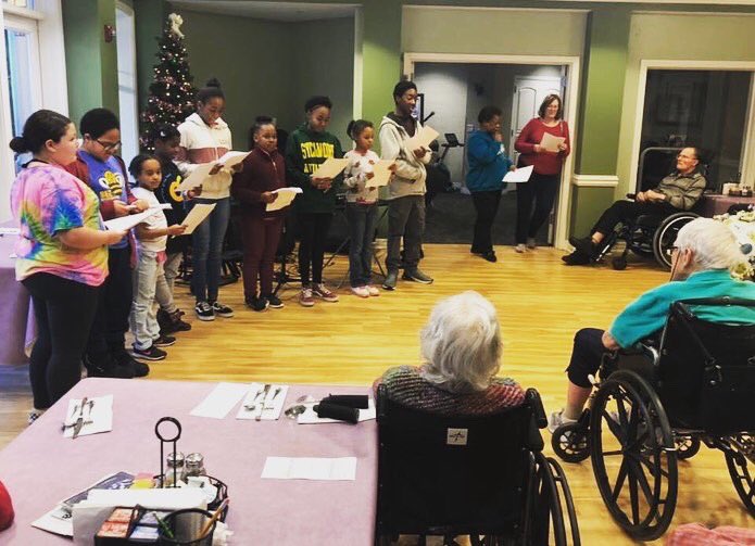 OGB Whiz Kids visited the residents of Twin Lakes this week. We shared our interpretation of the Christmas Story and sang Christmas carols. As discussed with our kids, EVERYONE has something special to give and during our visit, we shared the cherished gifts of kindness and joy.