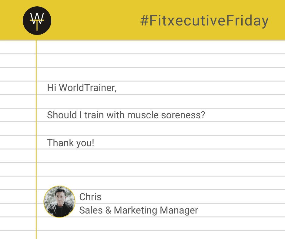 WorldTrainerFit's tweet photo. Read the answer to this week's #FitxecutiveFriday question here:

https://t.co/N1Ja1OOWRZ

If you have any #questions about #fitness and how to keep #fit on the road, let us know by posting your question below. https://t.co/BipuM5Y8KW