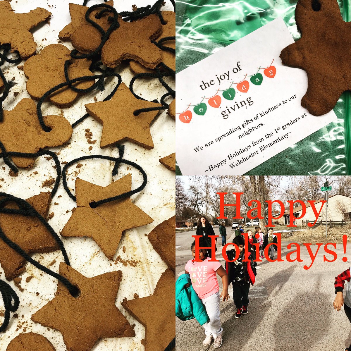 #Welchester 1st graders walking in the community giving our neighbors the ornaments they made. Love them 💜 #spreadkindness <a href="/JeffcoSchoolsCo/">Jeffco Public Schools</a>  <a href="/jeffcotitleI/">Title I</a>