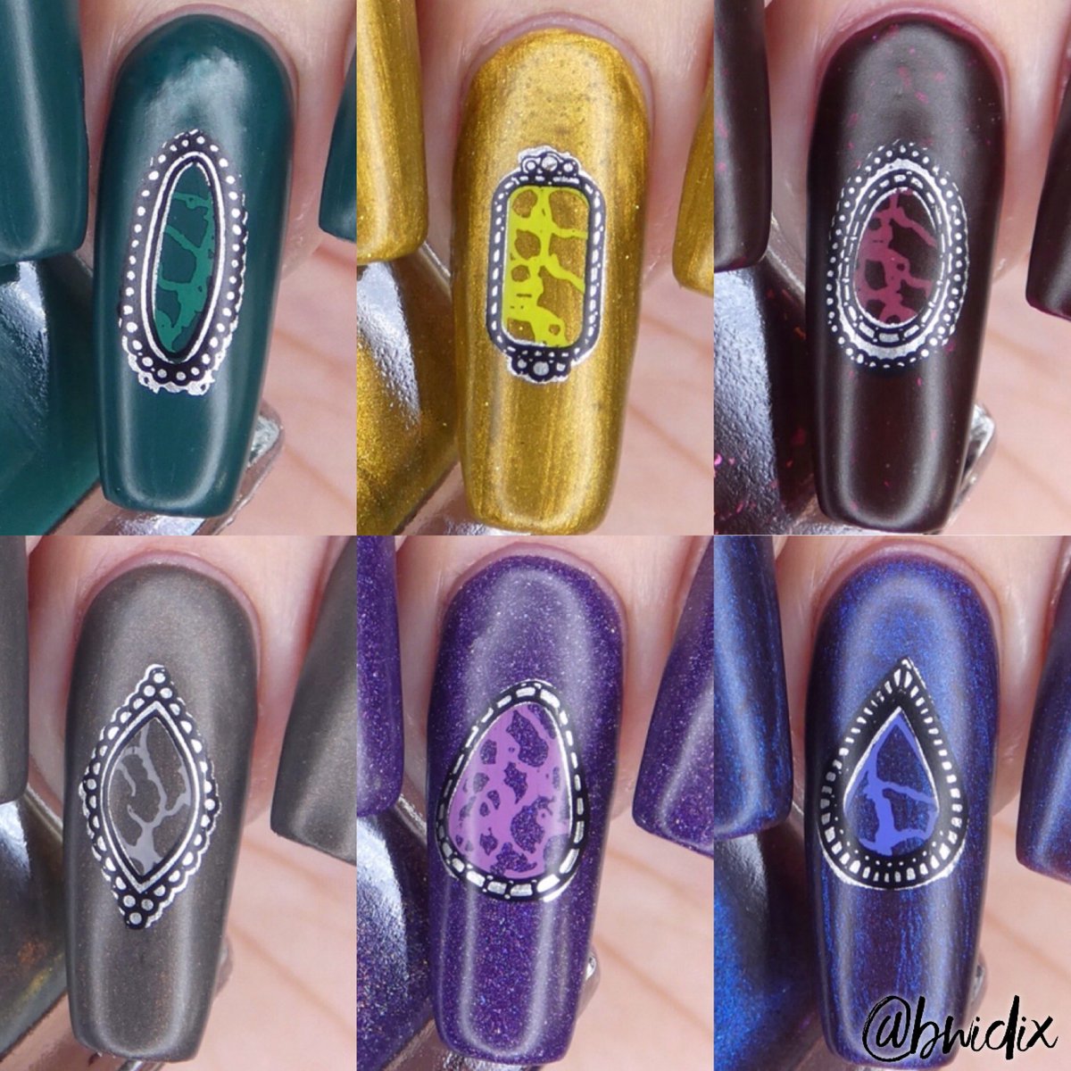💎 I just love the nail art I did using the <a href="/LightsLacquer/">Lights Lacquer</a> <a href="/KathleenLights1/">Kathleen Lights</a> Polished Gems Collection! 💎

You can see all of my swatches and my swatch video for this collection on my Instagram. 😊