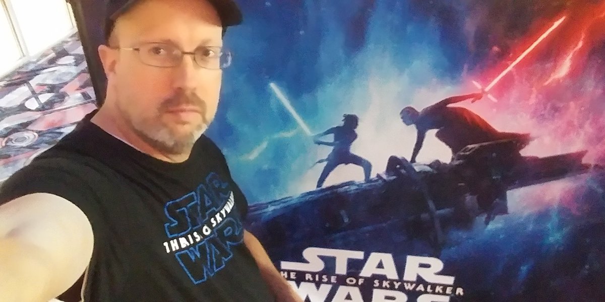 DavidBiggy's tweet photo. Yes, I saw it. I'm blown away. Thanks, @jjabrams, for an awesome finish to the saga! @ridleysource, @JohnBoyega,  @realOscarIsaac and Adam Driver totally killed it! The emotional element of this episode is off the chart! Too many to thank! Just awesome! #TheRiseOfSkywalker https://t.co/wBRpTHs1f7