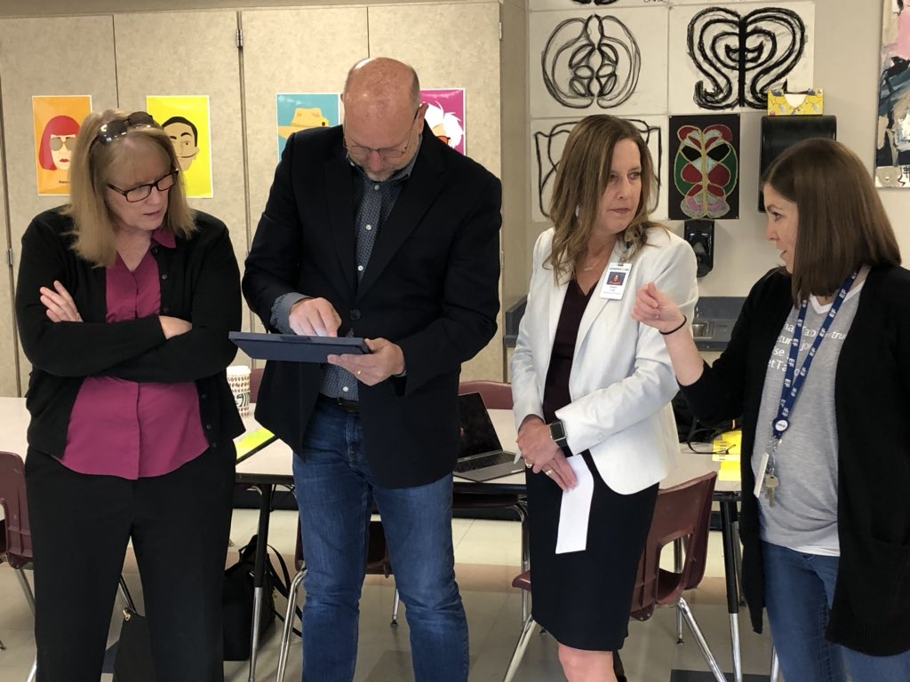 sandobalj's tweet image. What a great hands on experience today! Excited for future opportunities that our participation in the Leadership & Learning Academy will offer. #RBMSCougars #1LISD #AppleCoding @SpheroEdu #LISDCODES