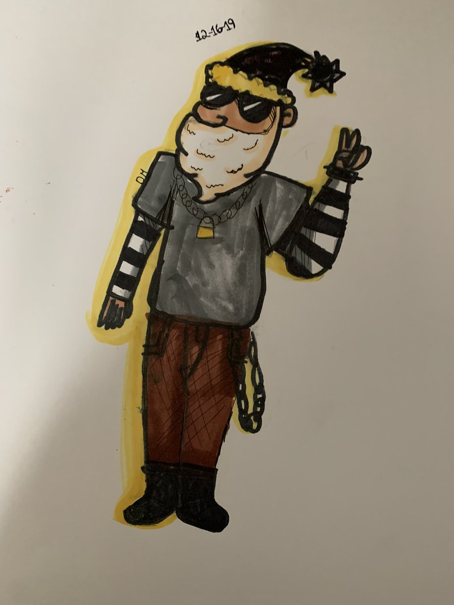 mrscareyart's tweet photo. Redressing a pop icon #santa https://t.co/0u7kHDRCsr