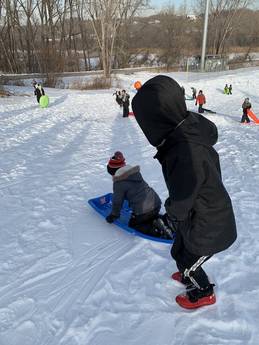 Perfect Minnesota Winter Day! ❄️#TeamPicek spent part of our afternoon sledding with our KBuddies! We had the best time! Lots of laughs, smiles, and rosy cheeks! #friendship #buddies #mentors #winter #WeInspireEACH