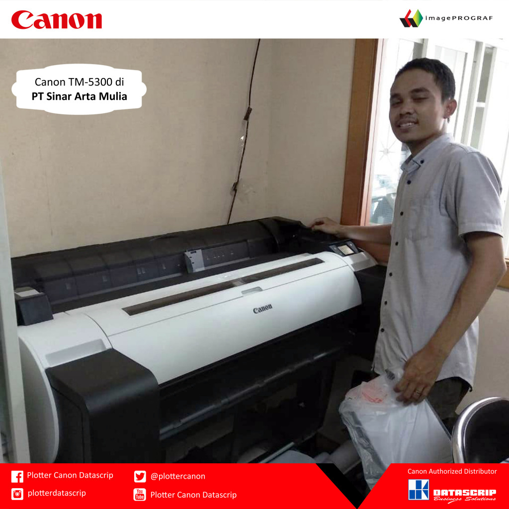 plottercanon's tweet photo. Canon TM-5300 di PT Sinar Arta Mulia https://t.co/8D91YtLJDl https://t.co/wkDfGpCVnu