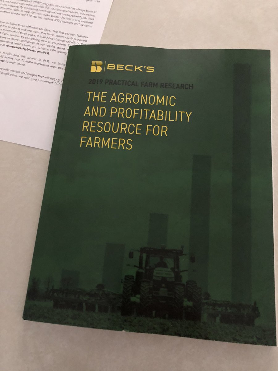 It’s here! Lots of great information! What to implement for 2020?? PFR Proven is a good place to start! <a href="/BecksAgMN/">Beck's Minnesota Agronomy</a> <a href="/BecksHybrids/">Beck's Hybrids</a>