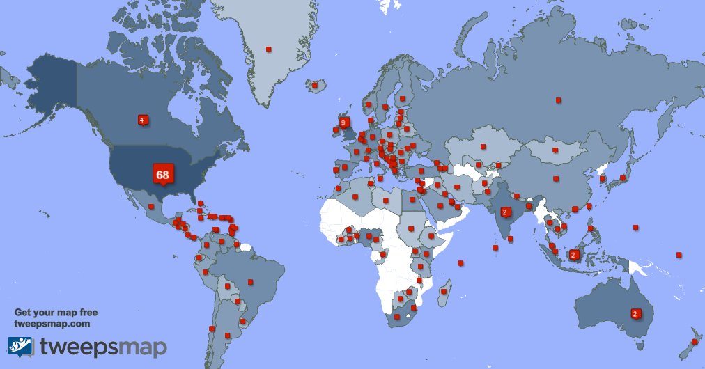 Special thank you to my 44 new followers from USA, and more last week. tweepsmap.com/!RustyGoat