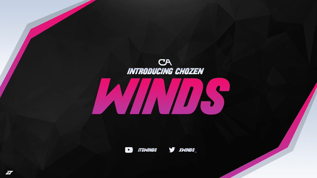 TheChozenTeam's tweet photo. Give our newest recruit @xWinds_ a warm welcome on joining Chozen 💕 https://t.co/WZcS8bTqLp