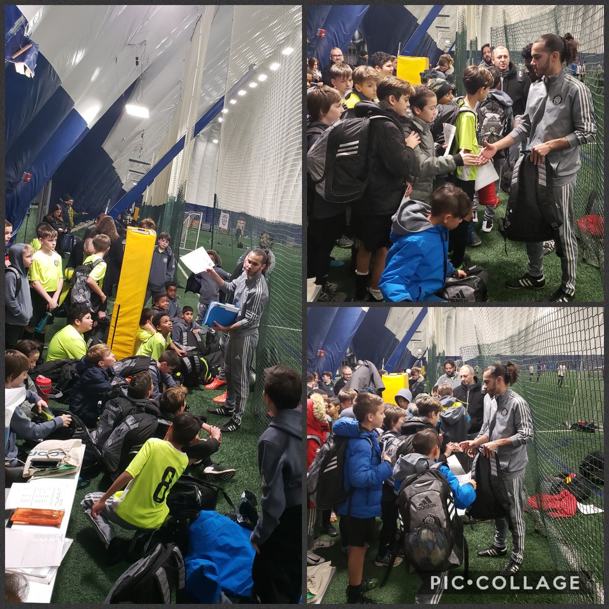 PickeringFC's tweet photo. It may be the last practice of the decade but nothing says #U12 #repsoccer like The 12 Moves of Christmas #soccerhomework and treats from Coach Darien and Coach Jamaal! #PFCProud #DestinationClub #practicemakesprogress https://t.co/Igx1BDL7Ww