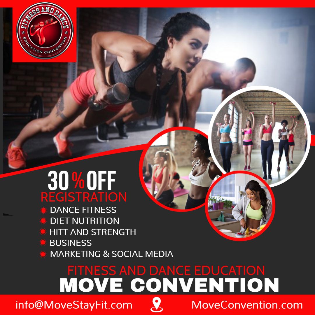 30% off registration at the MOVE Convention until Dec. 31st
▶️When: April 24th-26th 2020
▶️Where: Atlanta, GA
▶️buff.ly/2PC5ZME
▃▃▃▃▃▃▃▃▃▃▃▃▃▃▃▃▃▃▃▃⠀
#zumba #nationalpresenters #fitnessclasses #poundfit #Zumbafitness #zumba   #workout #atlanta