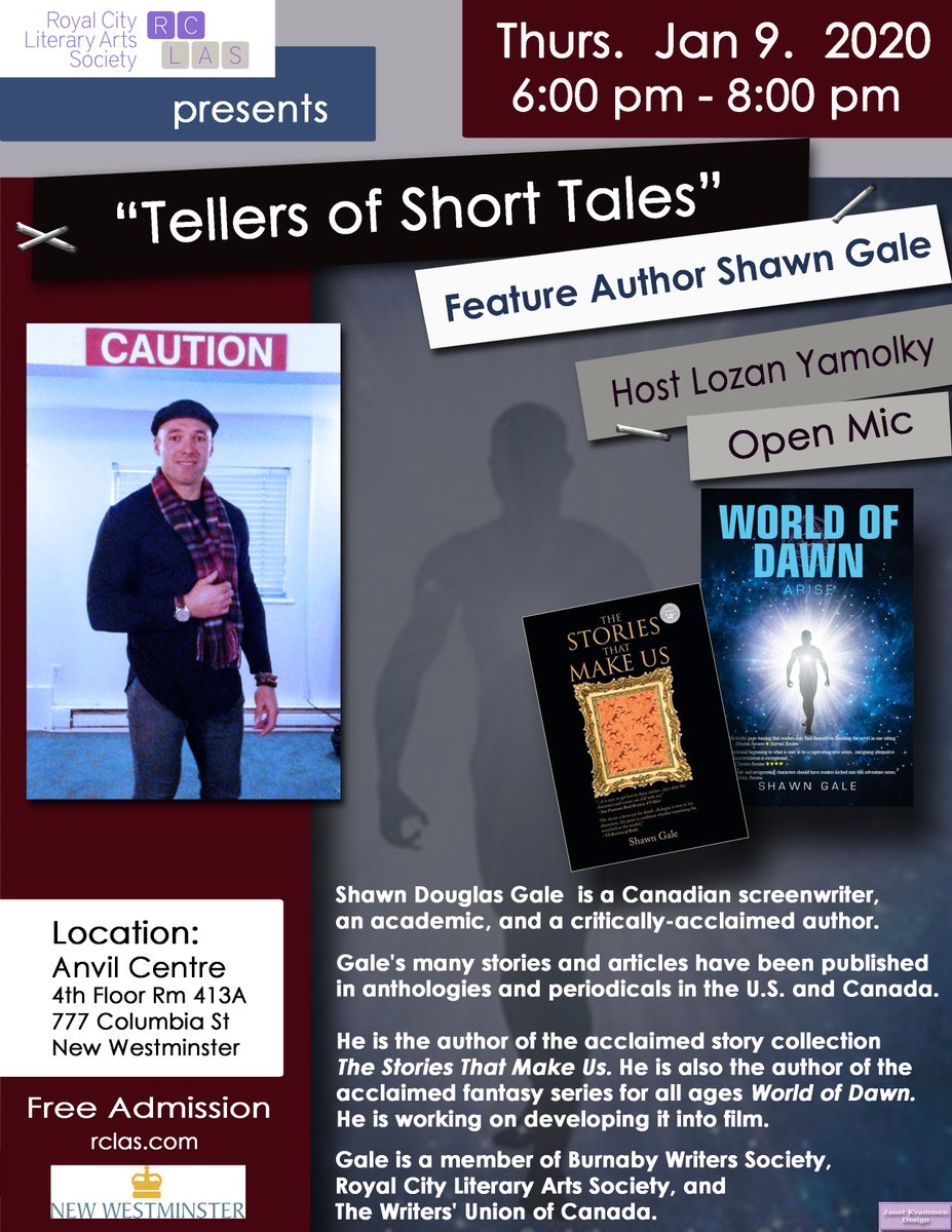 AuthorShawnGale's tweet photo. BINGO! BANGO! BONGO! Check out my upcoming event at the prestigious Anvil Centre in Vancouver--top floor, baby!
#shawngale #tellersofshorttales #topfloorbaby https://t.co/9KlzHZTDBf