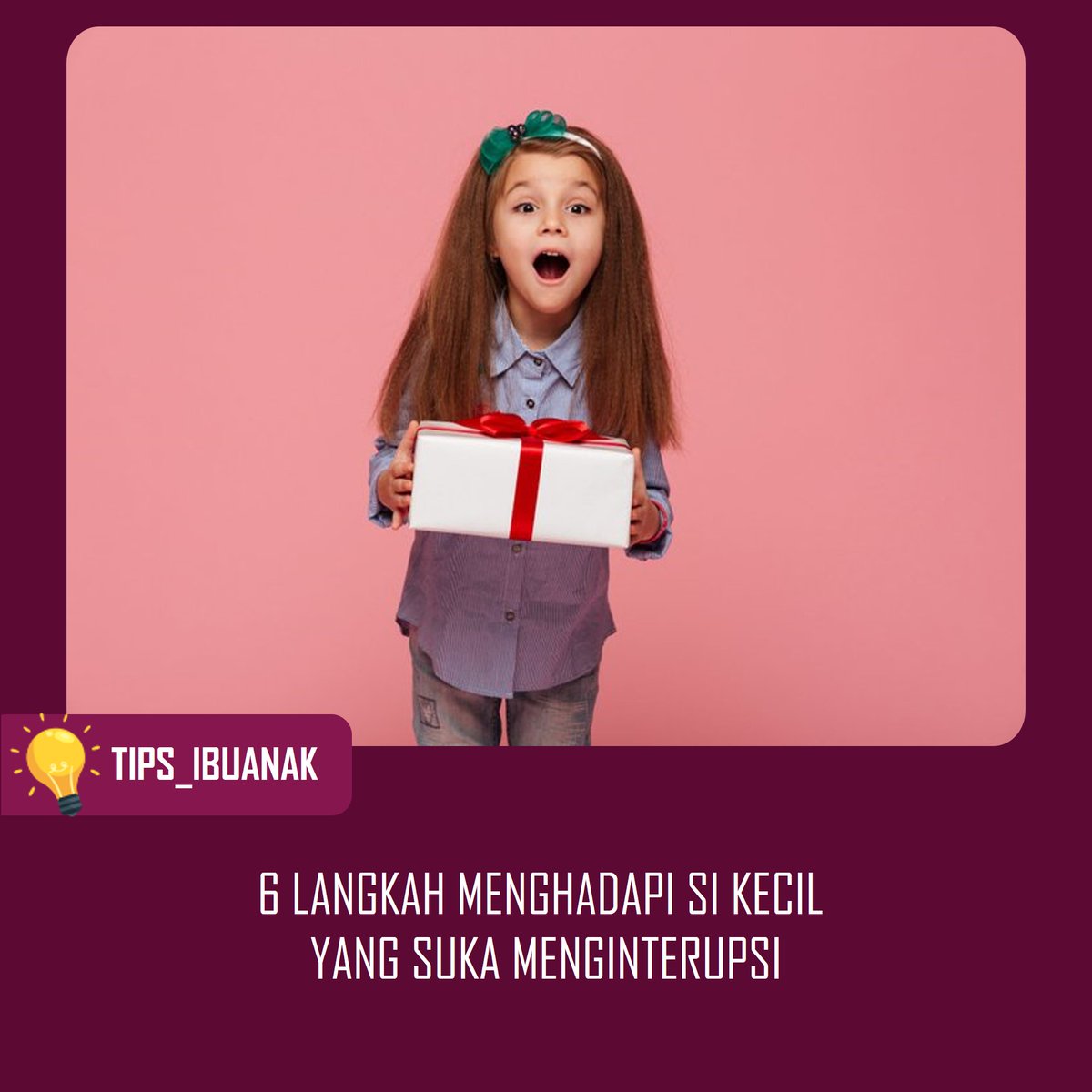 Sumber: @parentingindonesia
Jangan Lupa Like, Coment , Share!

1.BATASI WAKTU
2.JELASKAN DI AWAL
3.KAPAN BOLEH MENYELA
4.BAHASA ISYARAT
5.BERI AKTIVITAS
6.BERI PUJIAN

#kidsattitude #kidsmanners #parenting #parentingtips #parentingindonesia #tips_ibuanak #coolerbagnaimax
