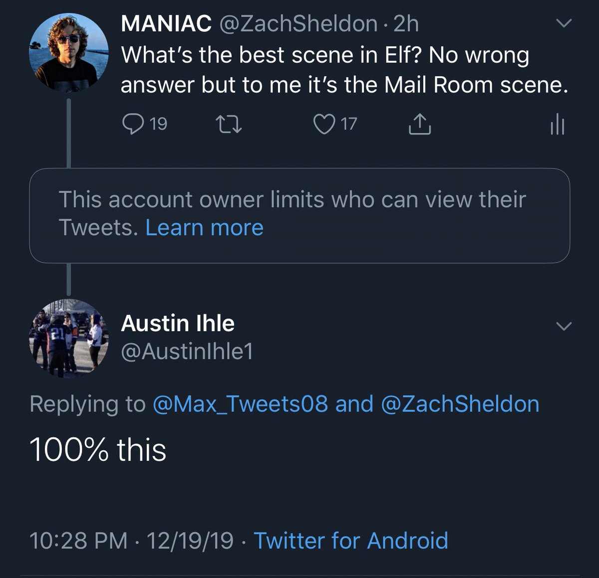 ZachSheldon's tweet photo. #ProtectedAccounts @AustinIhle1 https://t.co/CLDVE5ZBHM