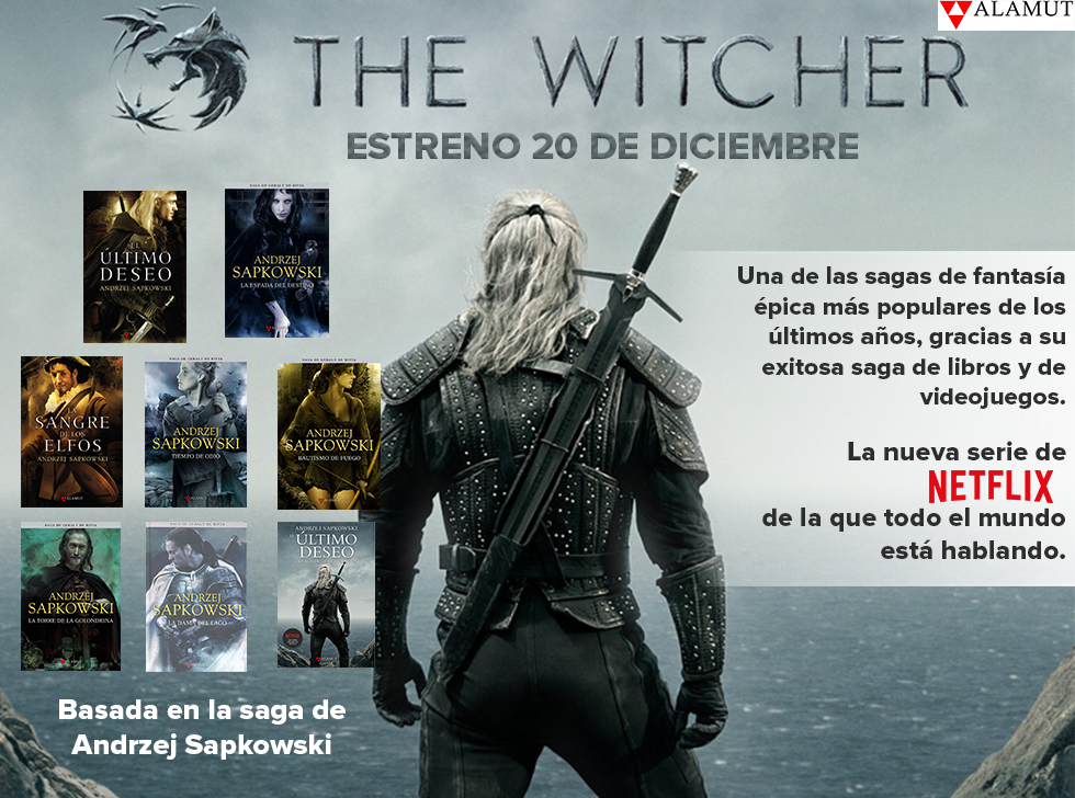papelicopy's tweet photo. #FelizViernesATodos ¡La #saga saga #TheWitcher llega a @NetflixES Hoy 20 de #Diciembre conocida mundialmente por sus #videojuegos y basada en los #libros AndrzejSapSapkowski. Consigue tu 5% de #descuento #online en @papelicopy  https://t.co/xYi4piss6L https://t.co/KGETzDWN8q