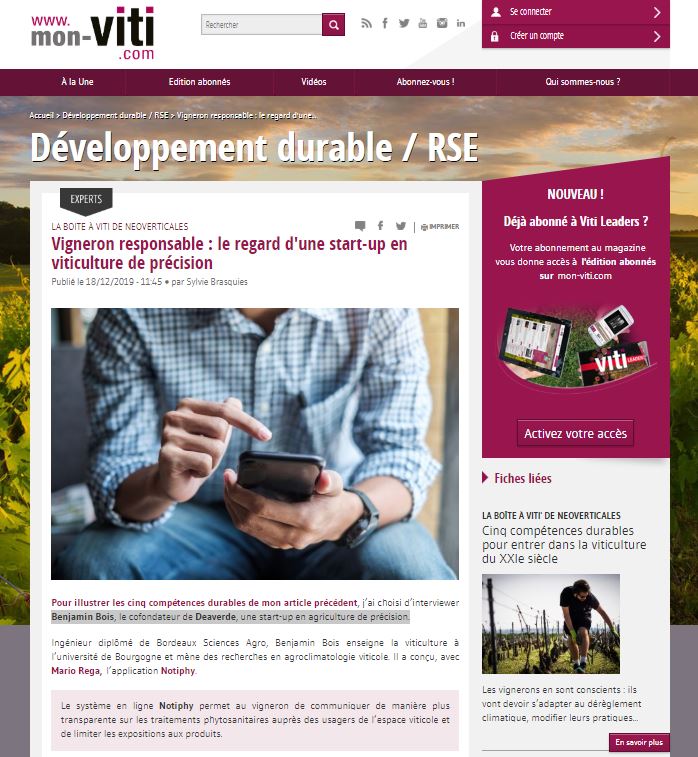 #RSE Etre un #vigneron responsable ? 
Par ici le mode d'emploi :
 mon-viti.com/experts/develo…
 <a href="/DeaVerde21/">DeaVerde</a>