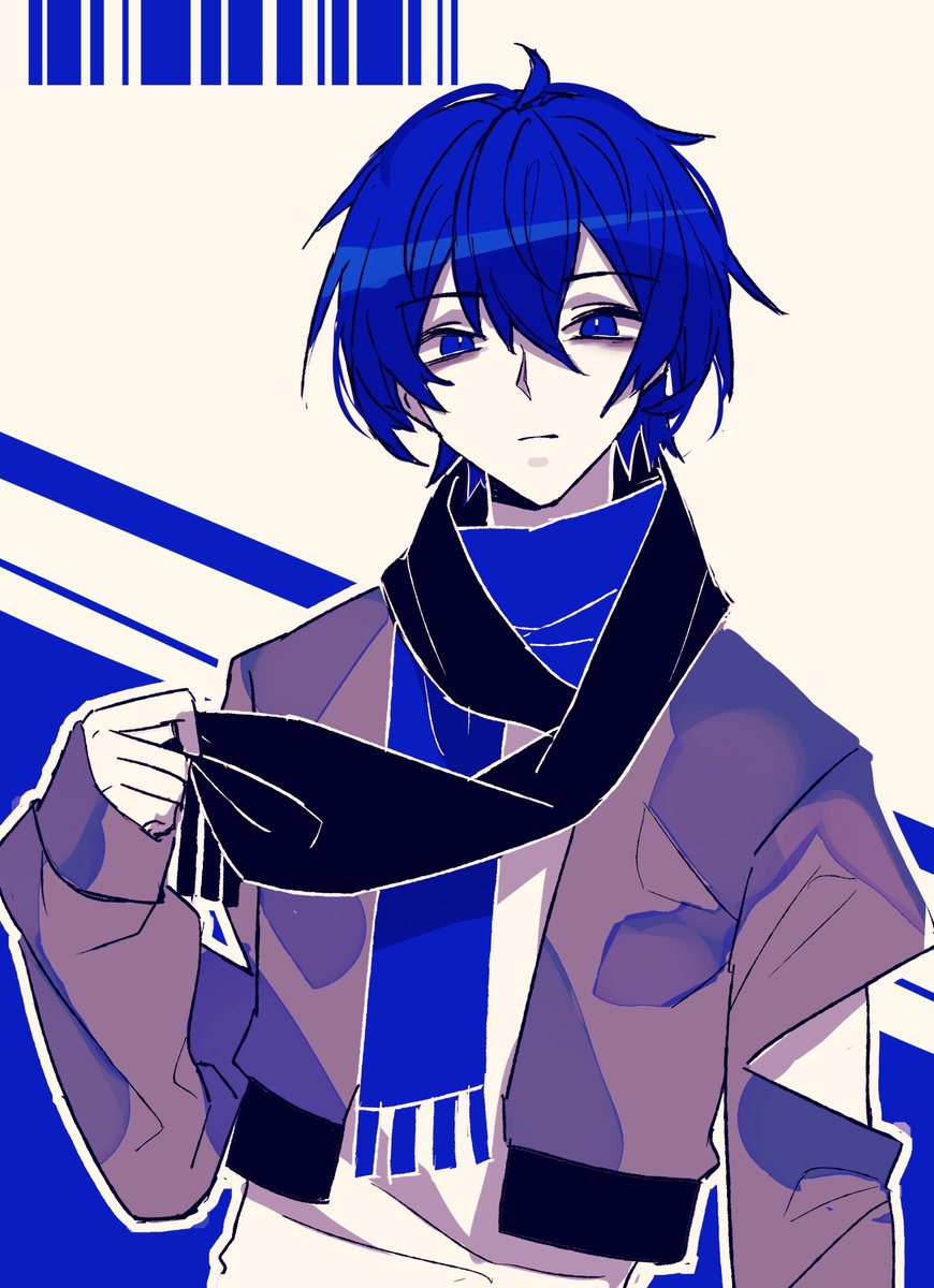 風眠さんのkaito Kaitoと言えばマフラーですよね W Bこちらを Piapro ピアプロ のイラスト