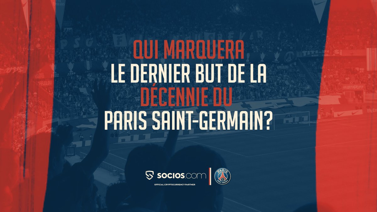 socios's tweet photo. 🔴Devinez qui sera le joueur du @psg_inside à marquer le dernier but de la décennie et remportez le T- shirt https://t.co/2FROhT4RnG x Paris Saint-Germain édition limitée.
 
🔵Pour participer:

✅Abonnez vous
✅Commentez
✅Retweetez https://t.co/LFdBYEfElD
