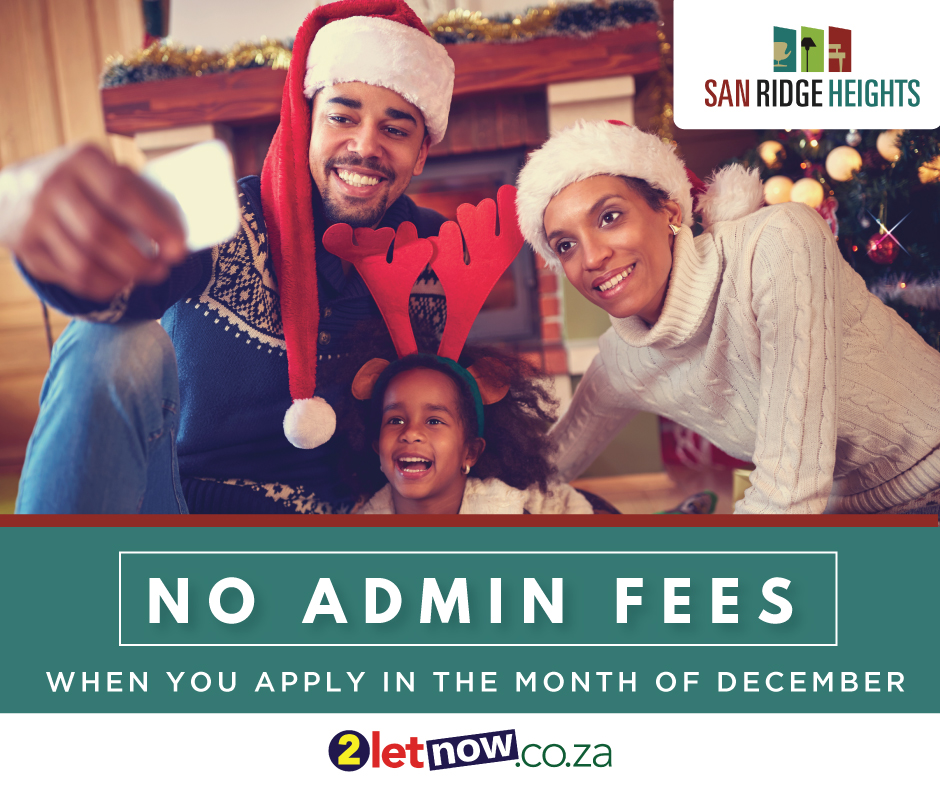 2letnow's tweet photo. Sign up this December and pay no admin fees! 

San Ridge Heights in Midrand offers fibre-ready apartments along the Gautrain bus route. Visit us on site today! 
https://t.co/0w0c5Em4D8

#2Letnow #FeaturedDevelopment #RentalProperty #FibreReady https://t.co/A7KvrXFddE