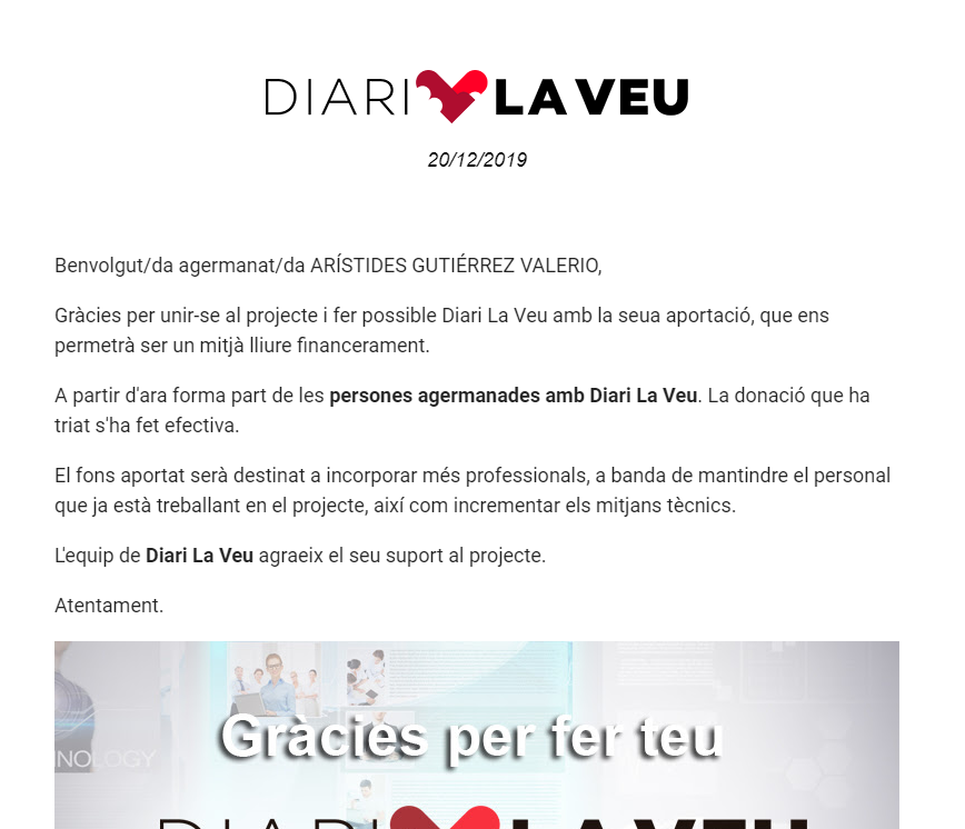 AristidesGuVa's tweet photo. Jo també ho he fet! @diarilaveu_ #Agermanat https://t.co/eyWWRjQC89