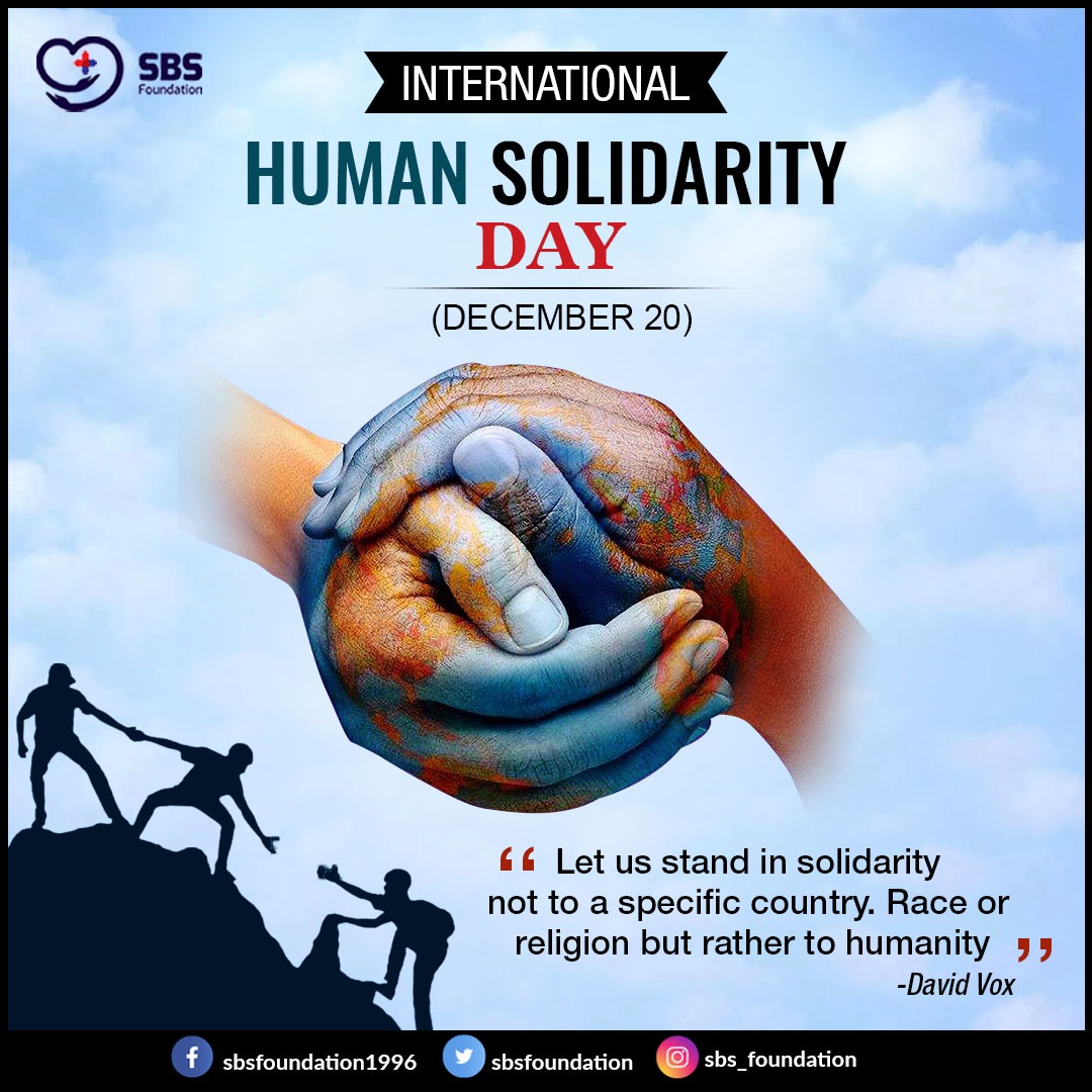 sbsfoundation's tweet photo. Let us stand in solidarity, not to a specific country. Race or religion but rather to humanity.
#HumanityFirstAlways #humanitarian #FridayThoughts https://t.co/Va4f5ldnMV