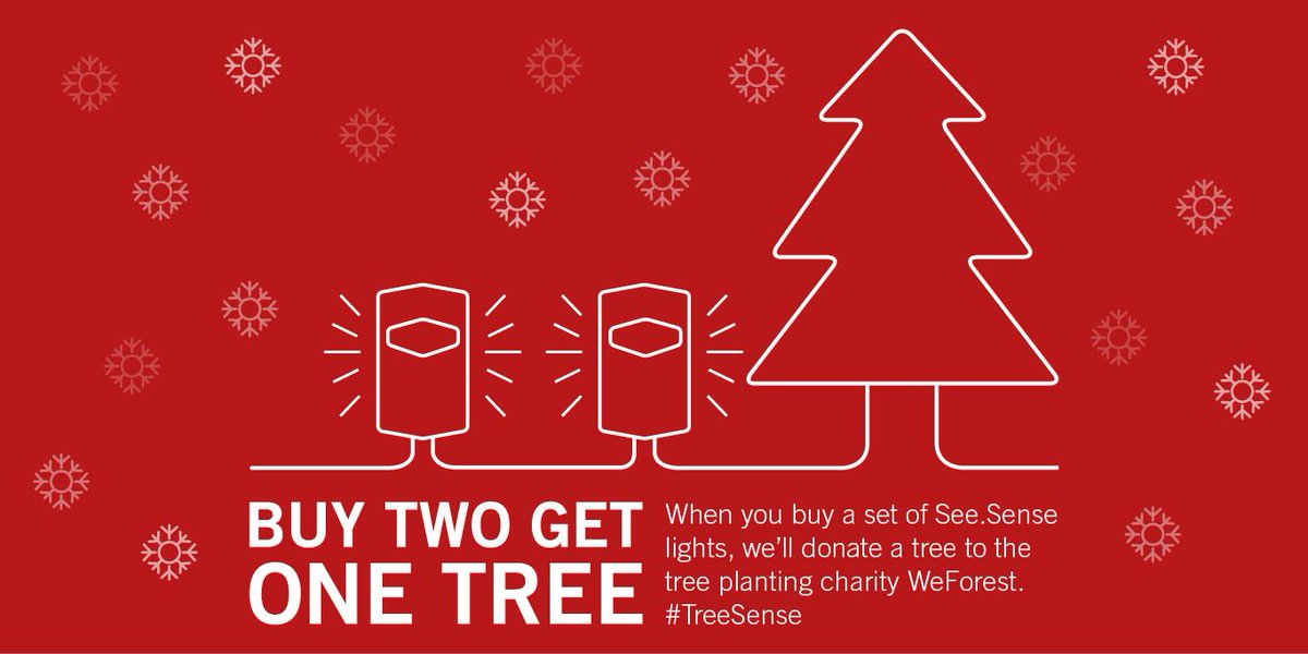 seesense_cc's tweet photo. The Christmas tree isn't the only one we're putting up this year!
We continue to plant a tree for every set of lights we sell π
#BuyTwoGetOneTree #MakingCyclingBetter https://t.co/35hsEzRNP8