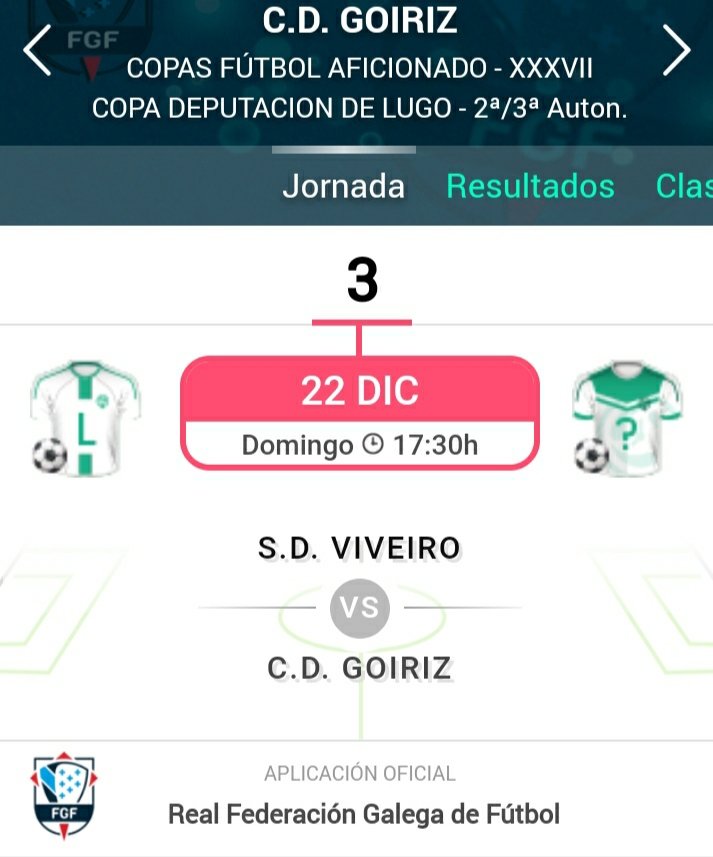 Este finde temos partido de Copa!!
Forza Goiriz 💪💪💪