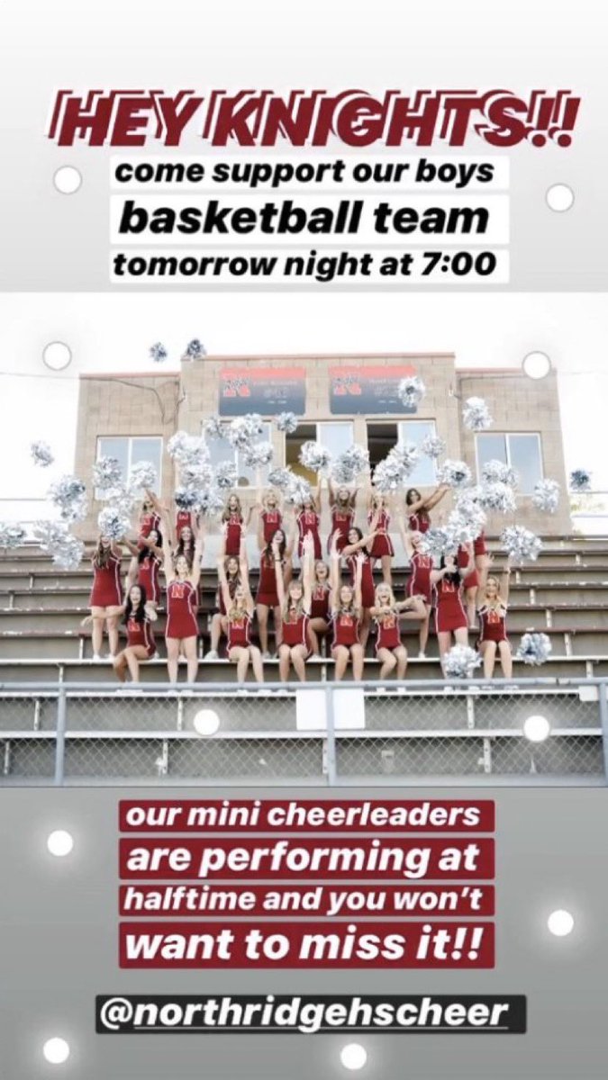 See you tomorrow! Come see all the cute mini cheerleaders preform at half time!