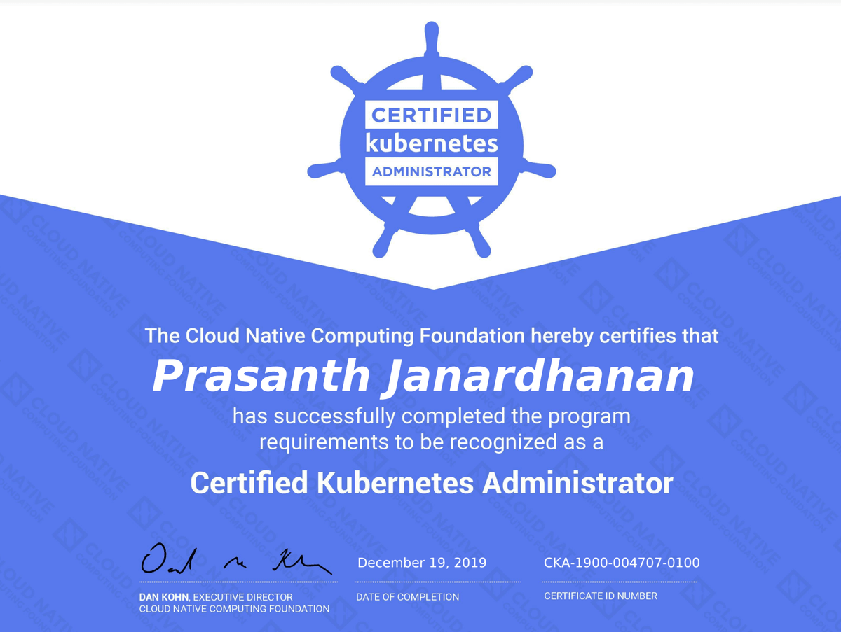 prasanthmj's tweet photo. Got Kubernetes certified. Scored 92% in CKA!  Thanks @mmumshad for the awesome courses https://t.co/OnG7zGiD91