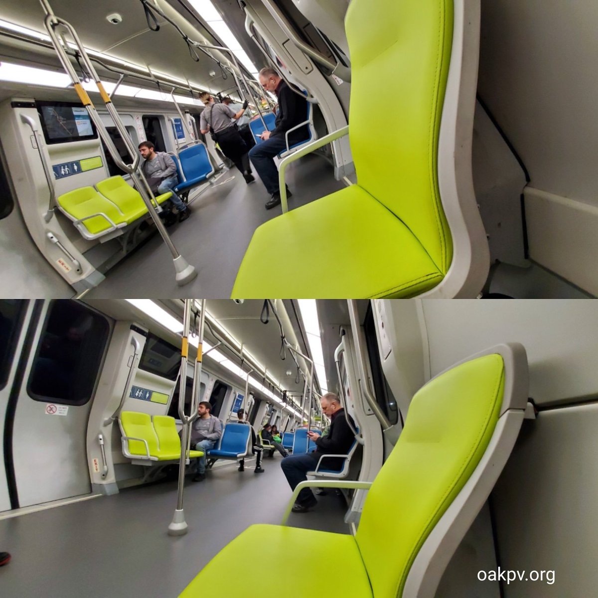 BlackKangoPhoto's tweet photo. The #BART Chronicles: Our #trainofthefuture has a power hiccup tonight and loses power in #Oakland (two times) for a few minutes before the computer reboots. Notice the destination computer screens are blank. The train would lose power again about 15 mins after this pic. 😳😳😳 https://t.co/6fSnyPihHf