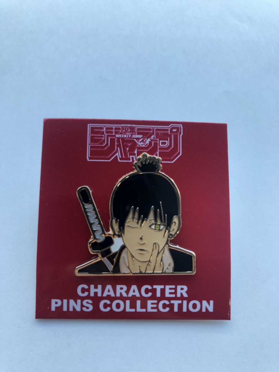 林士平 りんしへい チェンソーマン ジャンプフェスタでのグッズ情報追加 特製ピンズも発売します デンジ マキマさん 早川アキの3種類です 評判良ければきっと 別のキャラでも発売目指せるかと 各500円 税です こちらも是非に