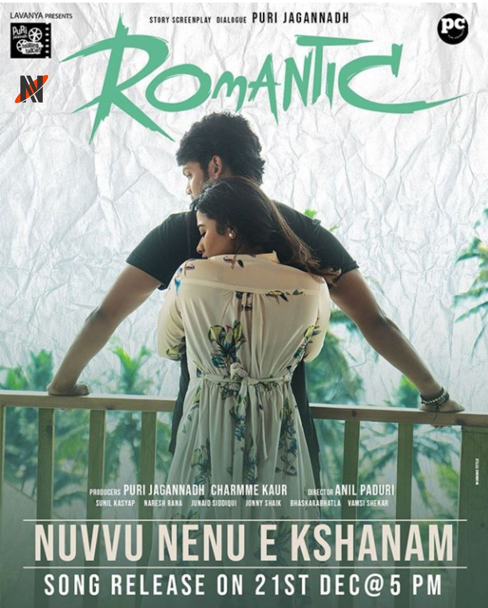 NewsOrbit_Info's tweet photo. Here’s the update from #Romantic. 💃🏼 First video song #NuvvuNenuEkshanam Releasing Tomorrow at 5 PM
#AkashPuri, #KetikaSharma #pcfilm, 
@purijagan https://t.co/hl7HyrwbQw