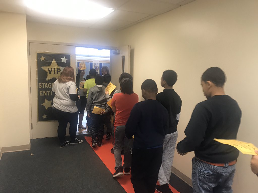 OPS_Wakonda's tweet photo. @OPS_Wakonda students celebrated MAP growth goals at a VIP Red Carpet Event with Omaha Street Percussion!  #wakondaforever #lightscameralearning https://t.co/LsxXfg1Sxt