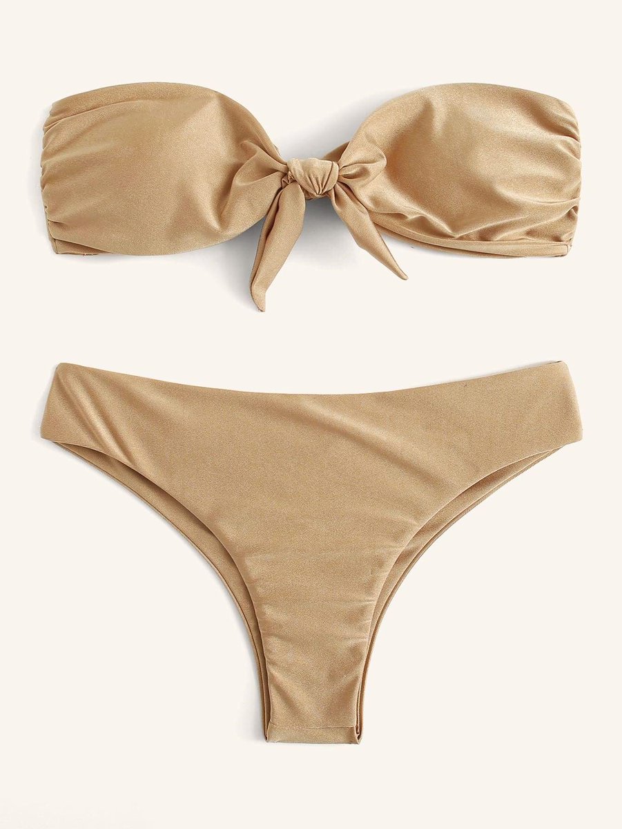 '#Bikini of The Day' - Khaky Swimsuit Knotted Front Bandeau With Ruched #Bikini Bottom - mybikiniflex.com/products/khaky…
#beachsunsets #tropicalliving #beachtimes #swimseason #tehranparty #paradiselove